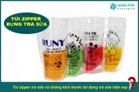 Túi zipper đựng trà sữa