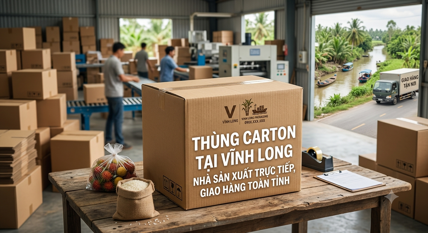 Thùng Carton Tại Vĩnh Long — Nhà Sản Xuất Trực Tiếp, Giao Hàng Toàn Tỉnh
