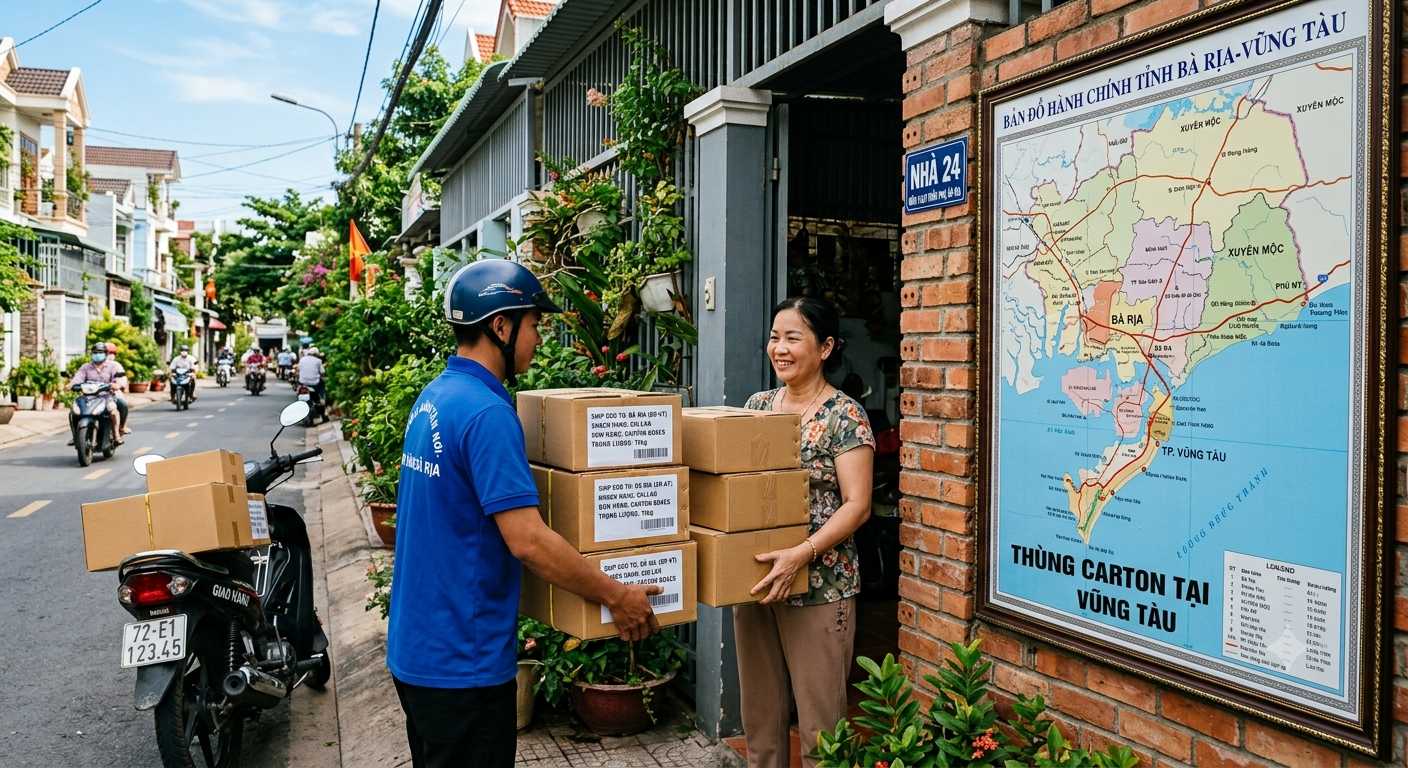 Thùng Carton Tại Vũng Tàu — Cung Cấp Tận Nơi, Giá Xưởng Sản Xuất