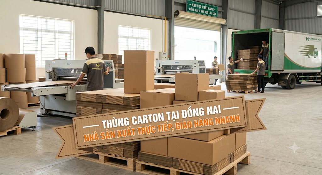 Thùng Carton Tại Đồng Nai — Nhà Sản Xuất Trực Tiếp, Giao Hàng Nhanh