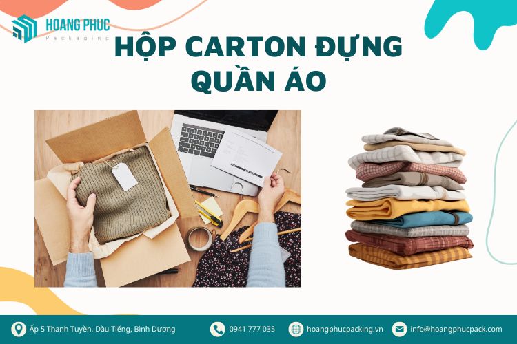 1001+ mẫu hộp carton đựng quần áo đẹp, đa dạng phong cách