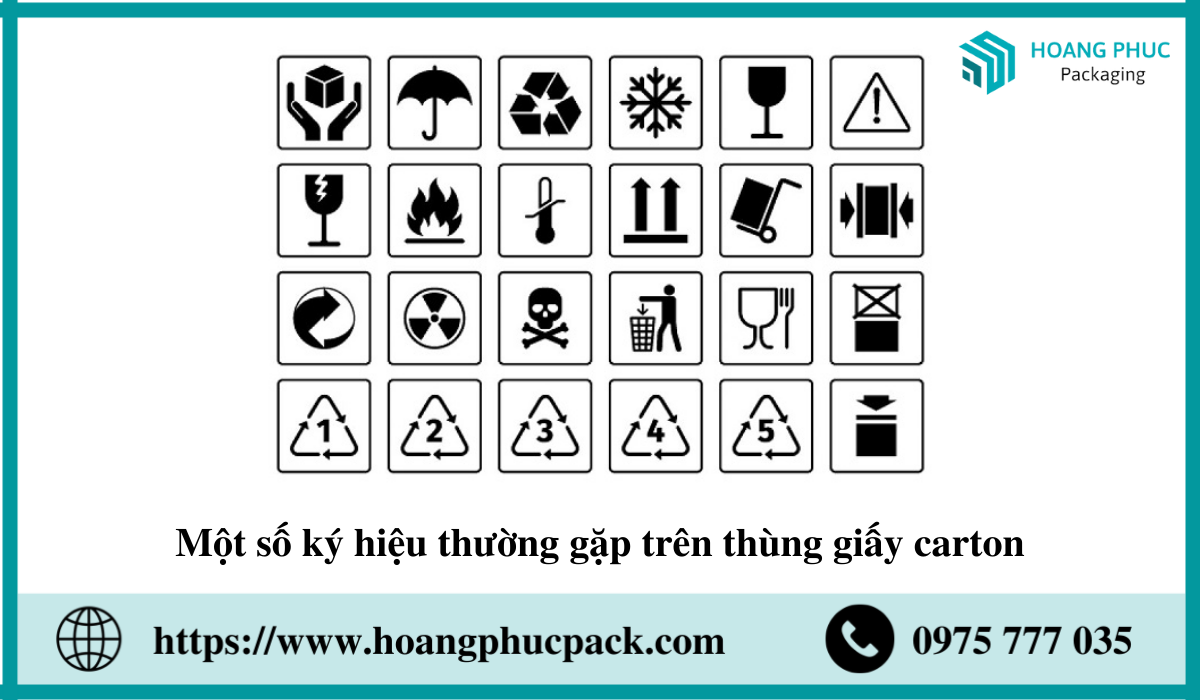 Giải Nghĩa Các Ký Hiệu Thường Được In Trên Thùng Giấy Carton