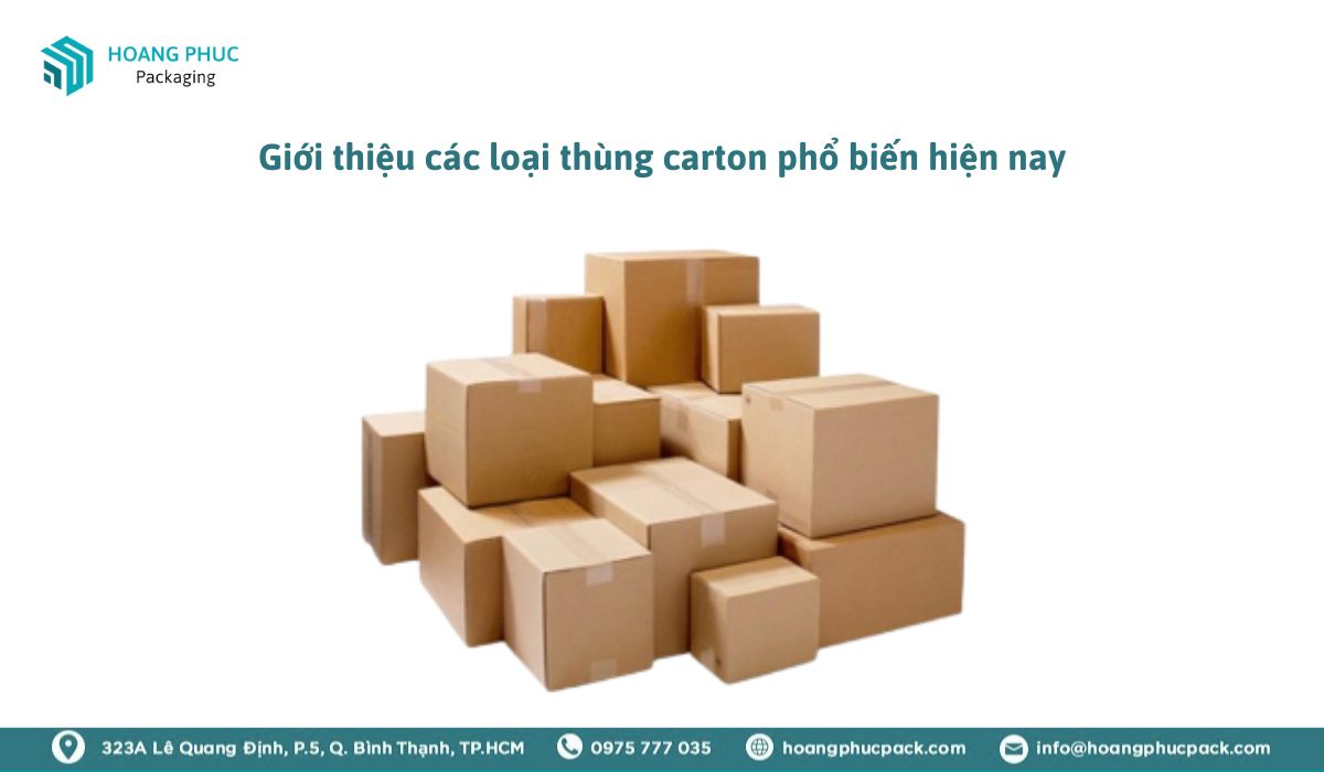 Giới thiệu các loại thùng carton phổ biến hiện nay