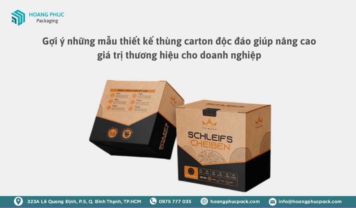 Gợi ý những mẫu thiết kế thùng carton độc đáo giúp nâng cao giá trị thương hiệu cho doanh nghiệp