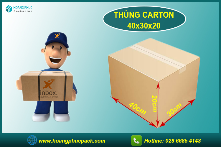 Thùng carton 40x30x20