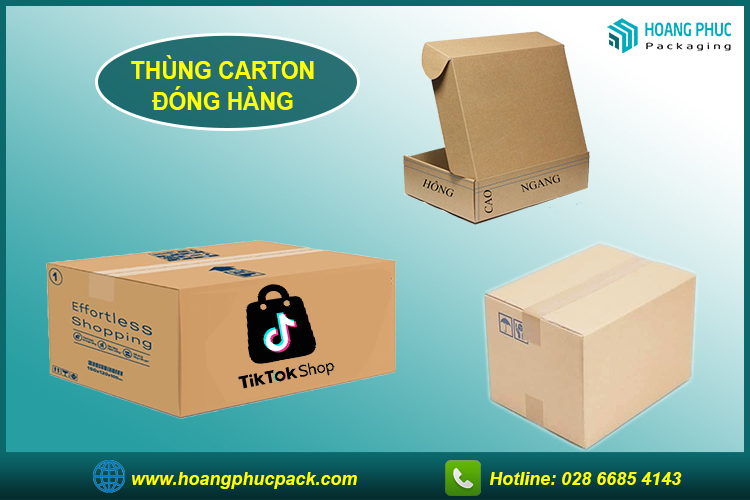 Thùng carton đóng hàng TikTok Shop: Lựa chọn tối ưu cho người bán hàng online