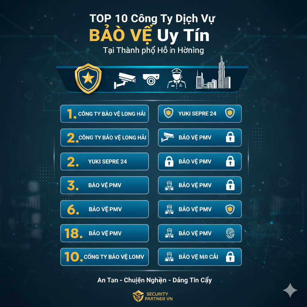  Top 10 Công Ty Dịch Vụ Bảo Vệ Uy Tín tại Thành phố Hồ Chí Minh