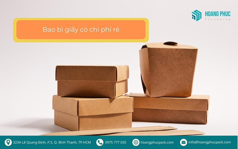 Bao bì giấy có chi phí rẻ