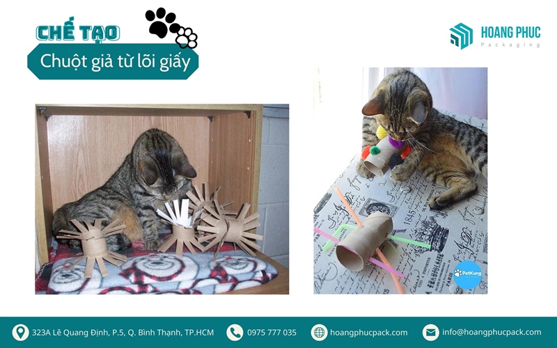 Chế tạo chuột giả từ lõi giấy