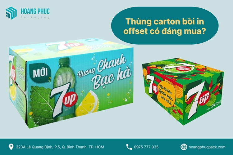 Mua thùng carton bồi in offset