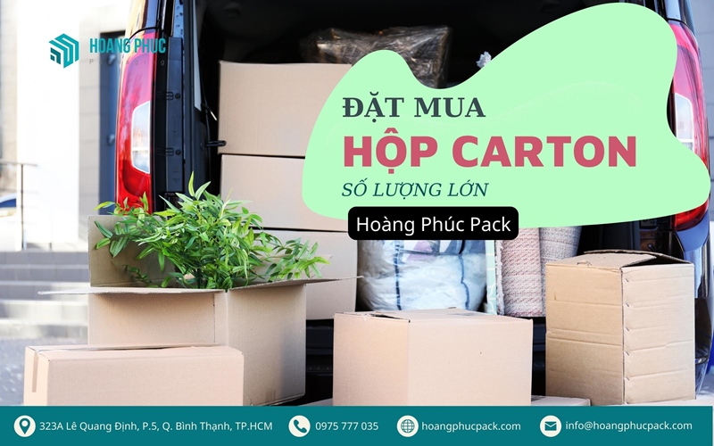 Đặt mua hộp carton số lượng lớn Hoàng Phúc Pack