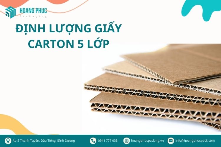 định lượng giấy carton 5 lớp