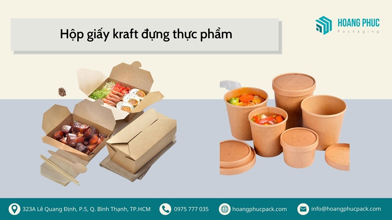 Hộp giấy kraft đựng thực phẩm