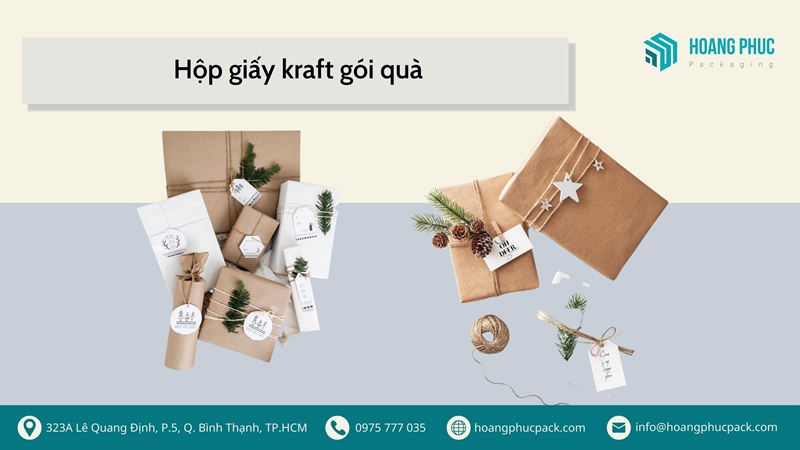 Hộp giấy kraft gói quà