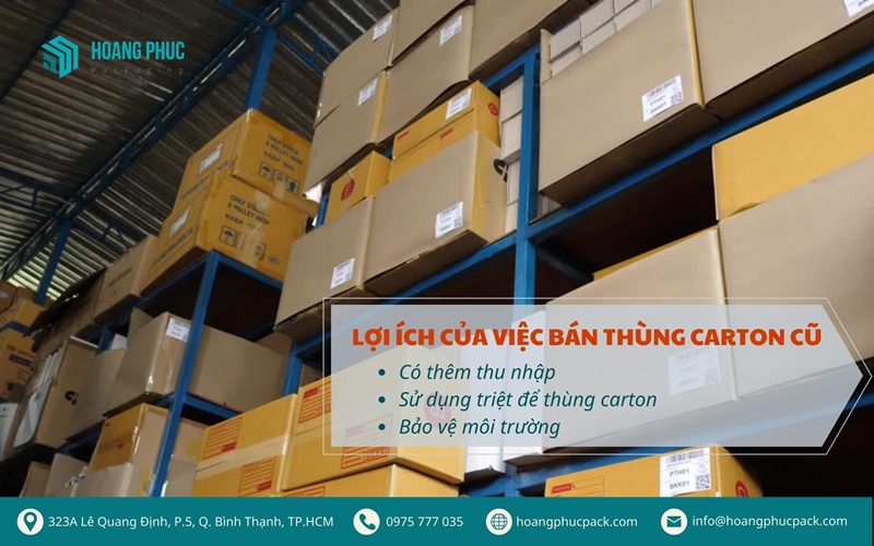 Lợi ích của việc bán thùng carton cũ