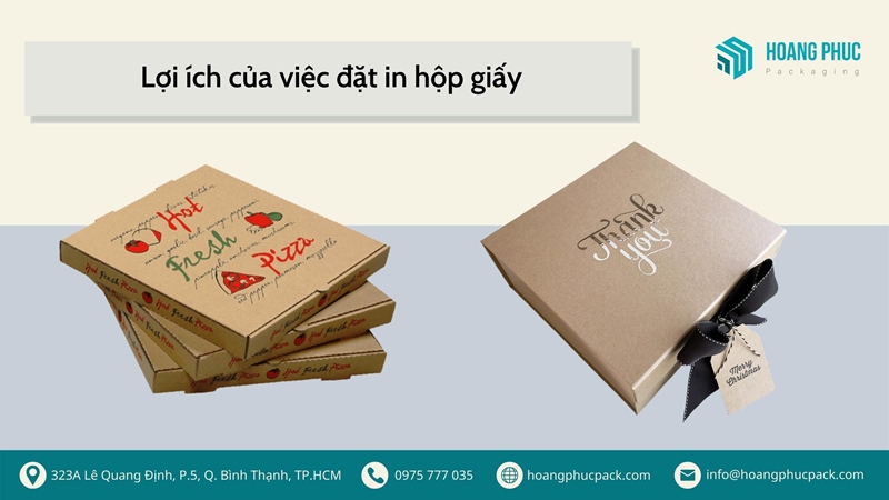 Lợi ích của việc đặt in hộp giấy