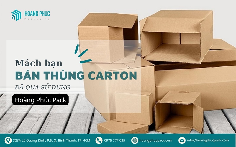 Mách bạn cách bán thùng carton đã qua sử dụng