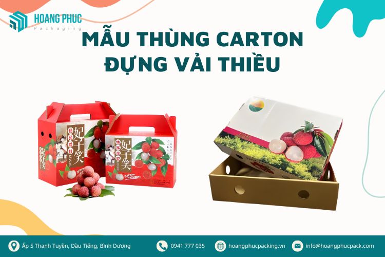 Thùng carton đựng vải thiều