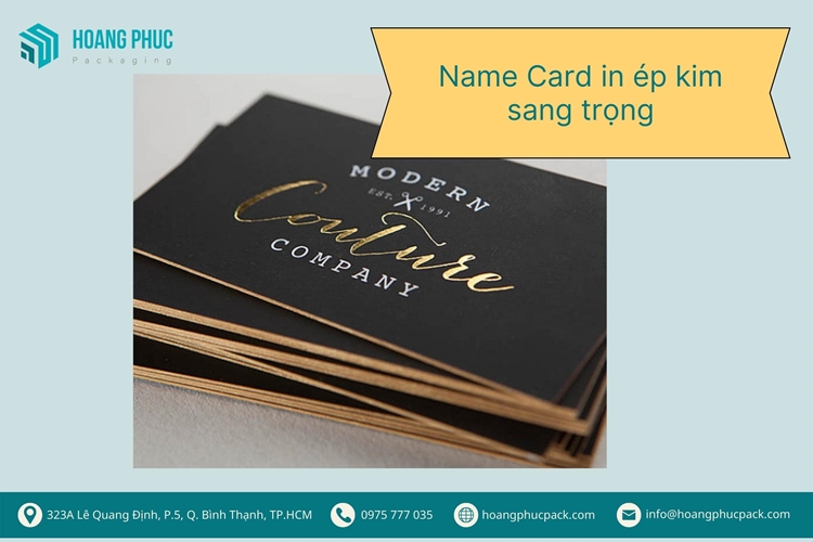 Mẫu Name Card gia công ép kim