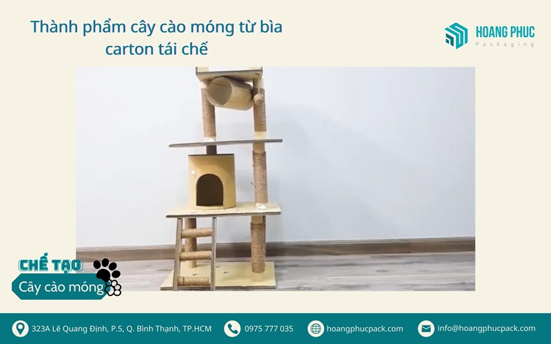 Thành phẩm cây cào móng từ bìa tái chế
