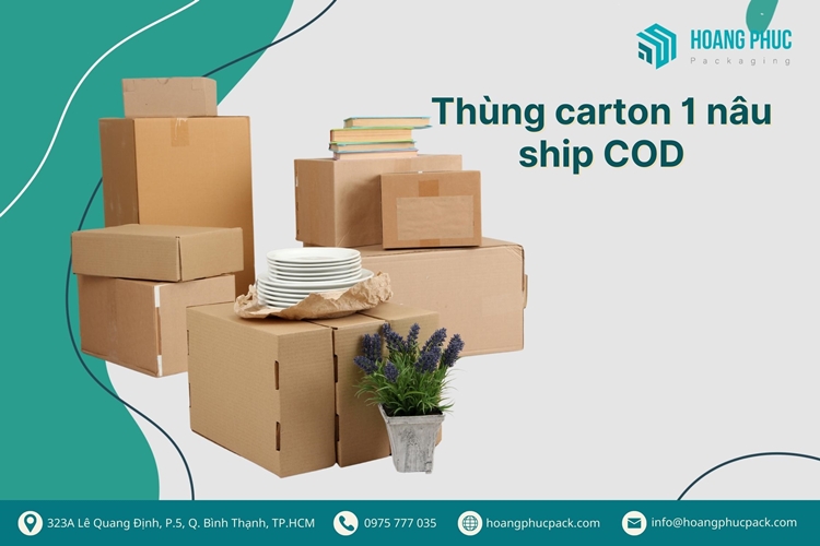 Ứng dụng thùng 1 nâu làm thùng ship COD