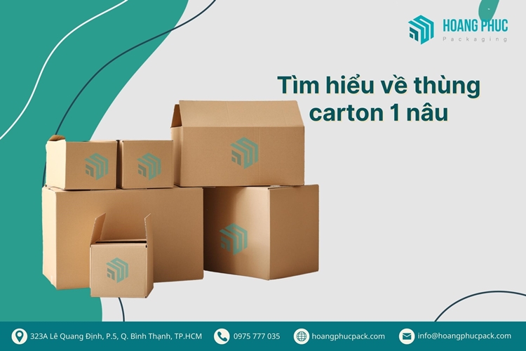 Thùng carton 1 nâu là gì