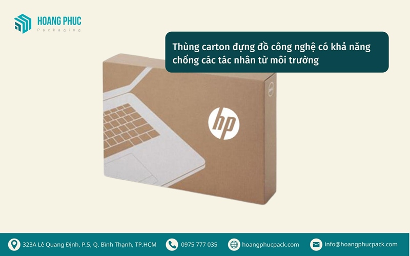 Thùng carton đựng đồ công nghệ có khả năng chống tác nhân từ môi trường