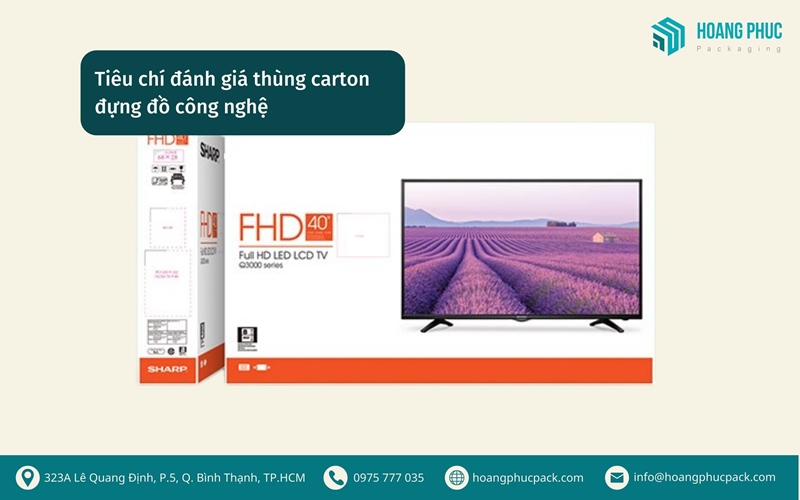 Tiêu chí đánh giá thùng carton đựng công nghệ