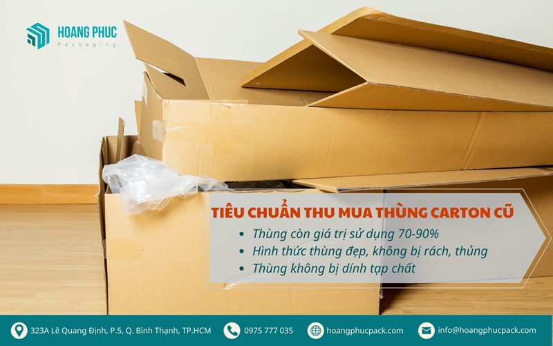 Tiêu chuẩn thu mua thùng carton cũ