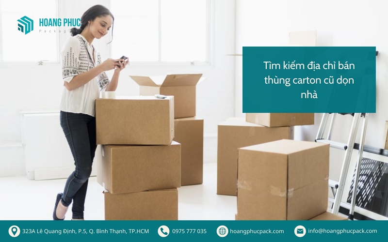 Tìm kiếm địa chỉ bán thùng carton cũ dọn nhà