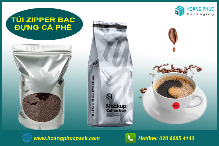 Túi zipper đựng cà phê