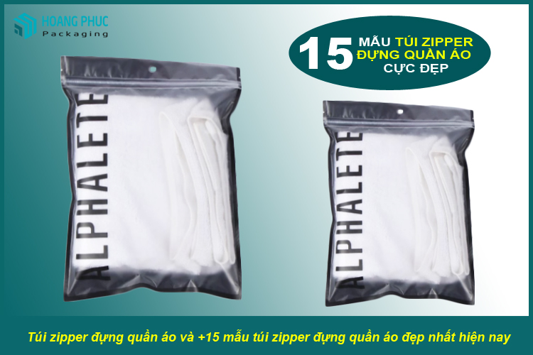 Túi zipper đựng quần áo