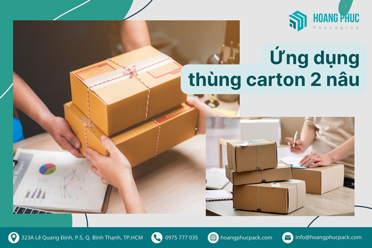 Ứng dụng thùng carton 2 nâu