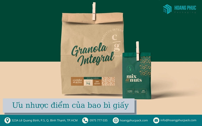 Ưu nhược điểm của bao bì giấy